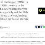 BitMine Immersion Amasses $6.6B Ethereum Hoard, Tops Corporate Holders