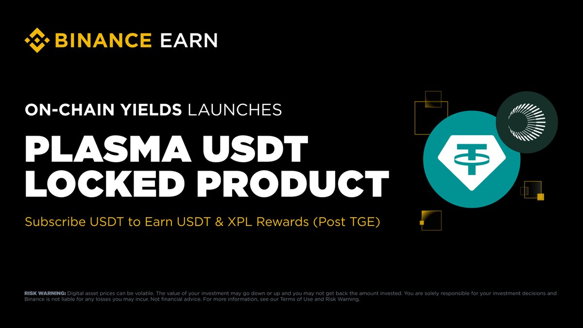 Binance Locks $250 Million in Plasma On-Chain USDT Yield Push