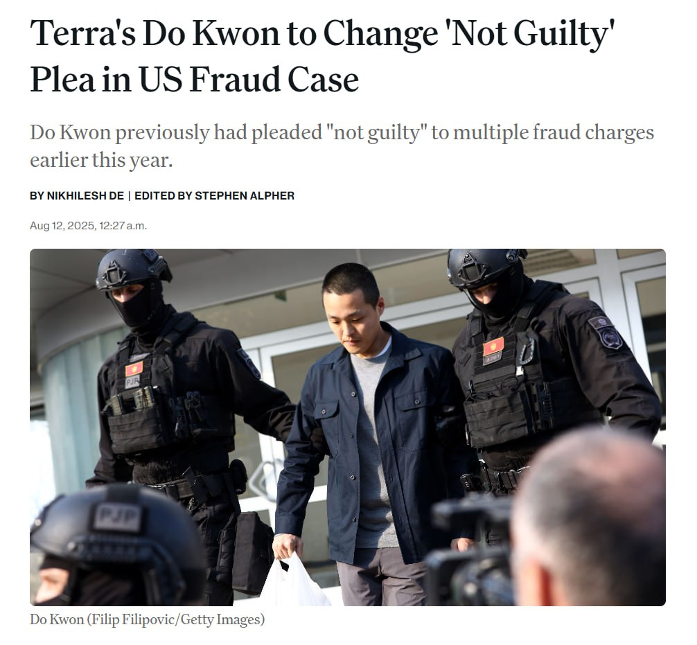 Terraform’s Do Kwon Pleads Guilty in $40B TerraUSD Fraud Case