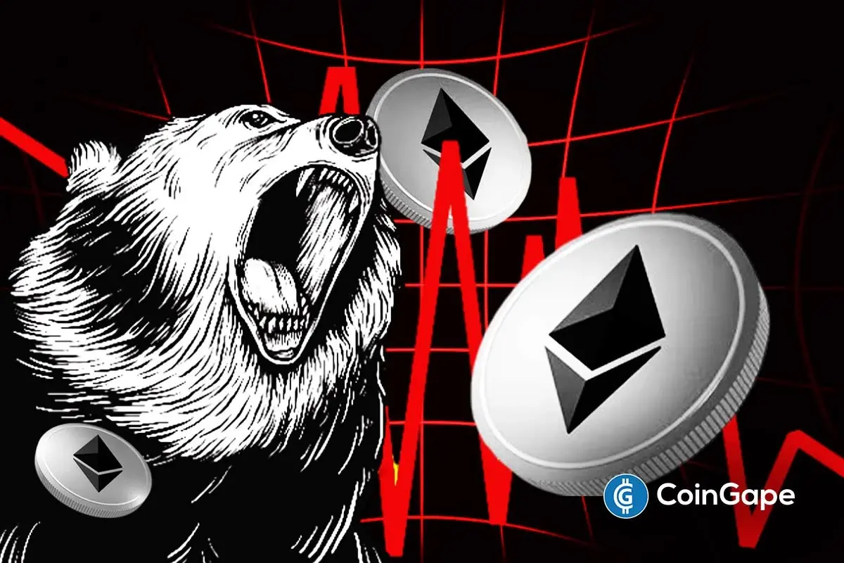 Ethereum price chart showing bearish pullback as whales take profits and $4K support faces pressure.