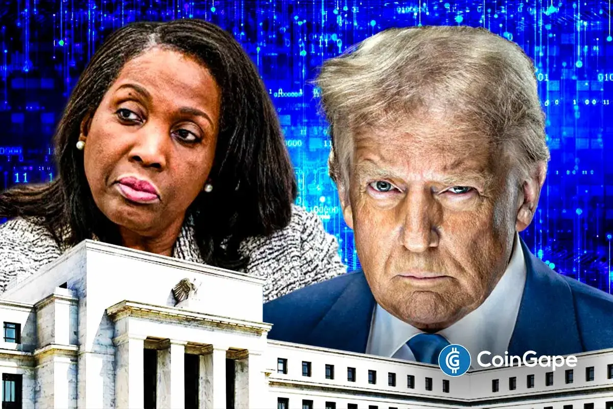 An image of Lisa Cook and Donald Trump