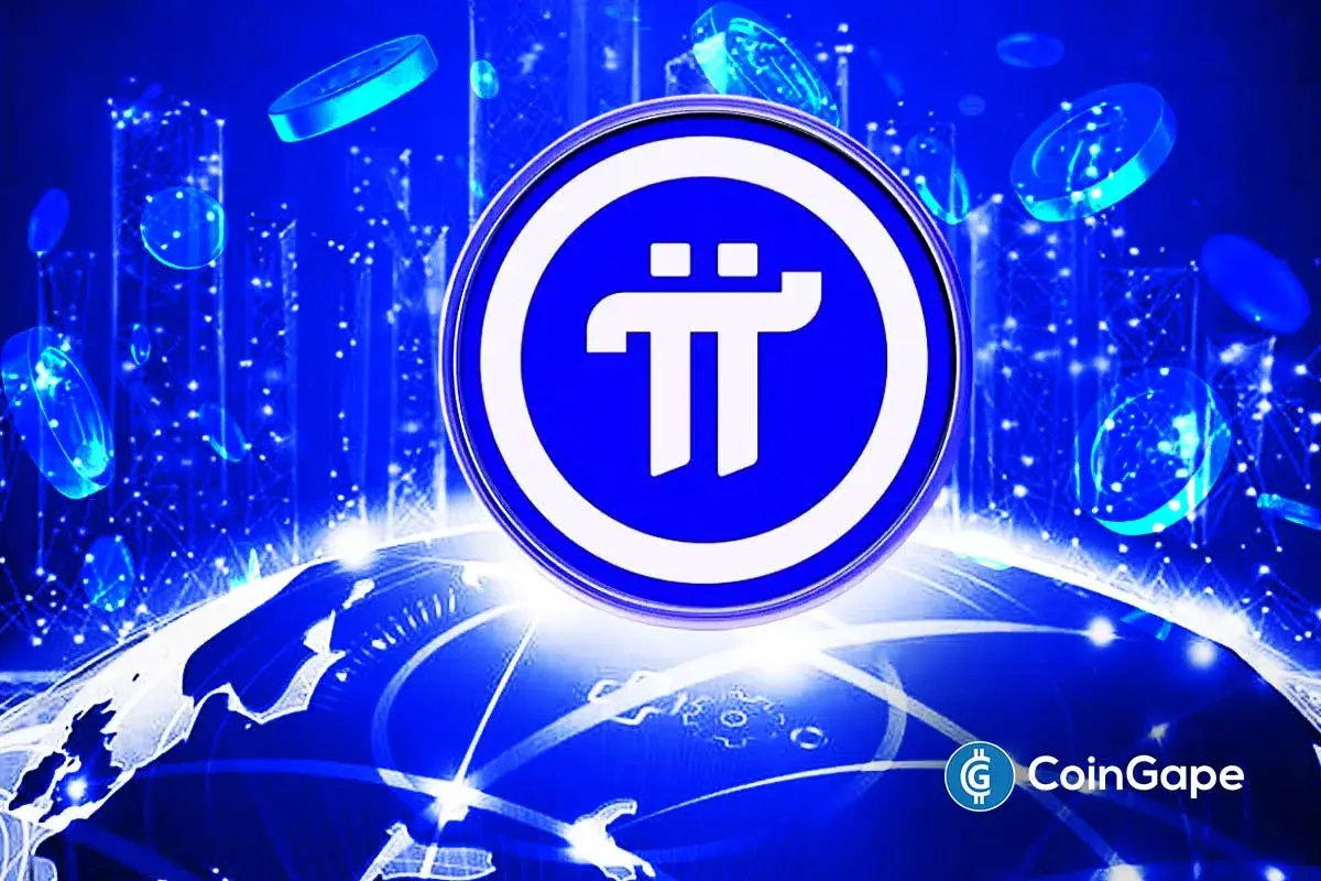 Pi Network price chart showing analyst projection toward $0.50 as mainnet migration speculation builds.