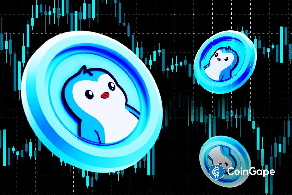 Pudgy Penguins expands utility with Pudgy Party SBT launch, while PENGU price drops amid bearish market pressure.