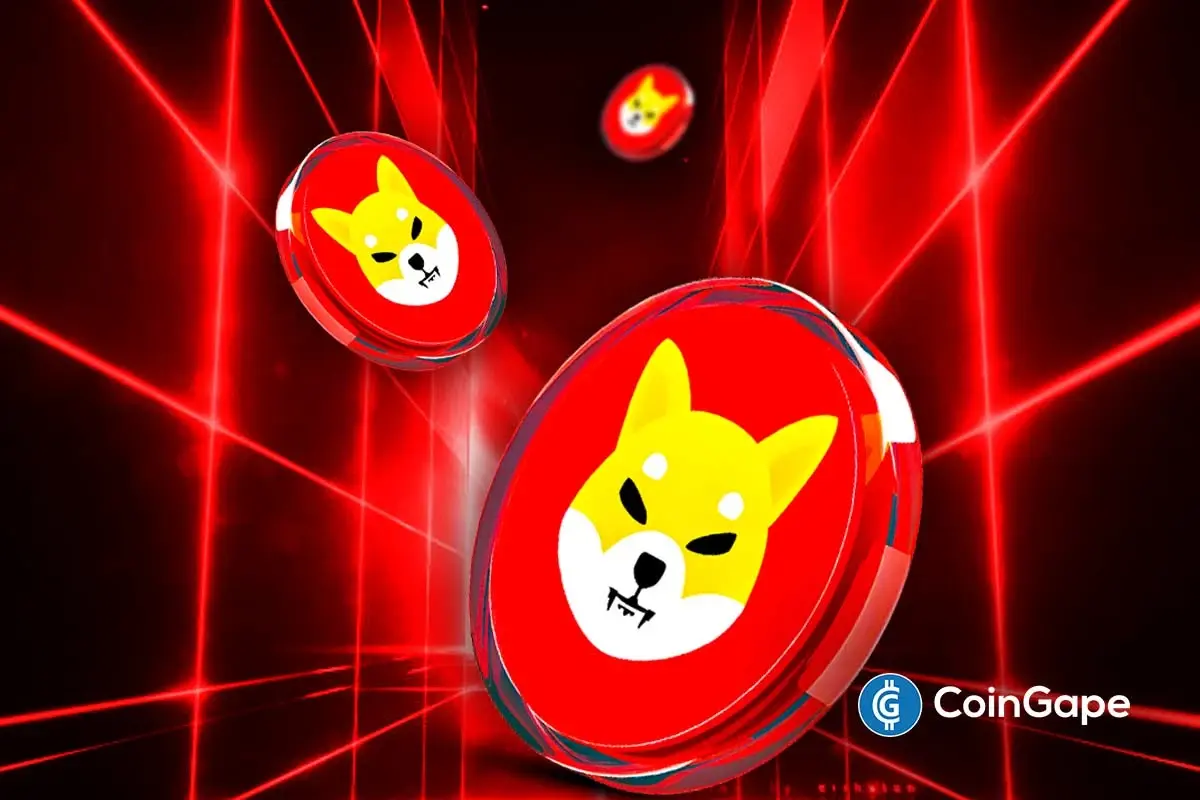 Shiba Inu price chart showing inverse head and shoulders breakout potential with token burns and Shibarium security boost.