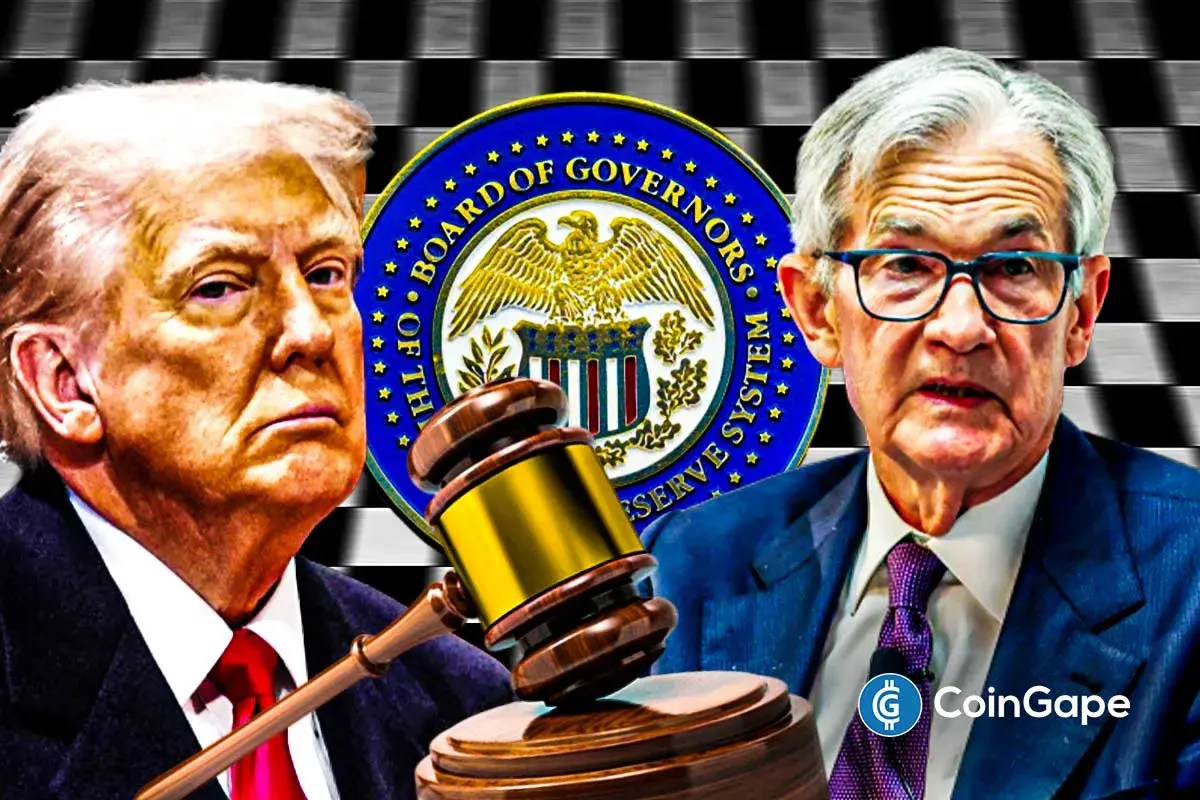 An image of Donald Trump and Jerome Powell