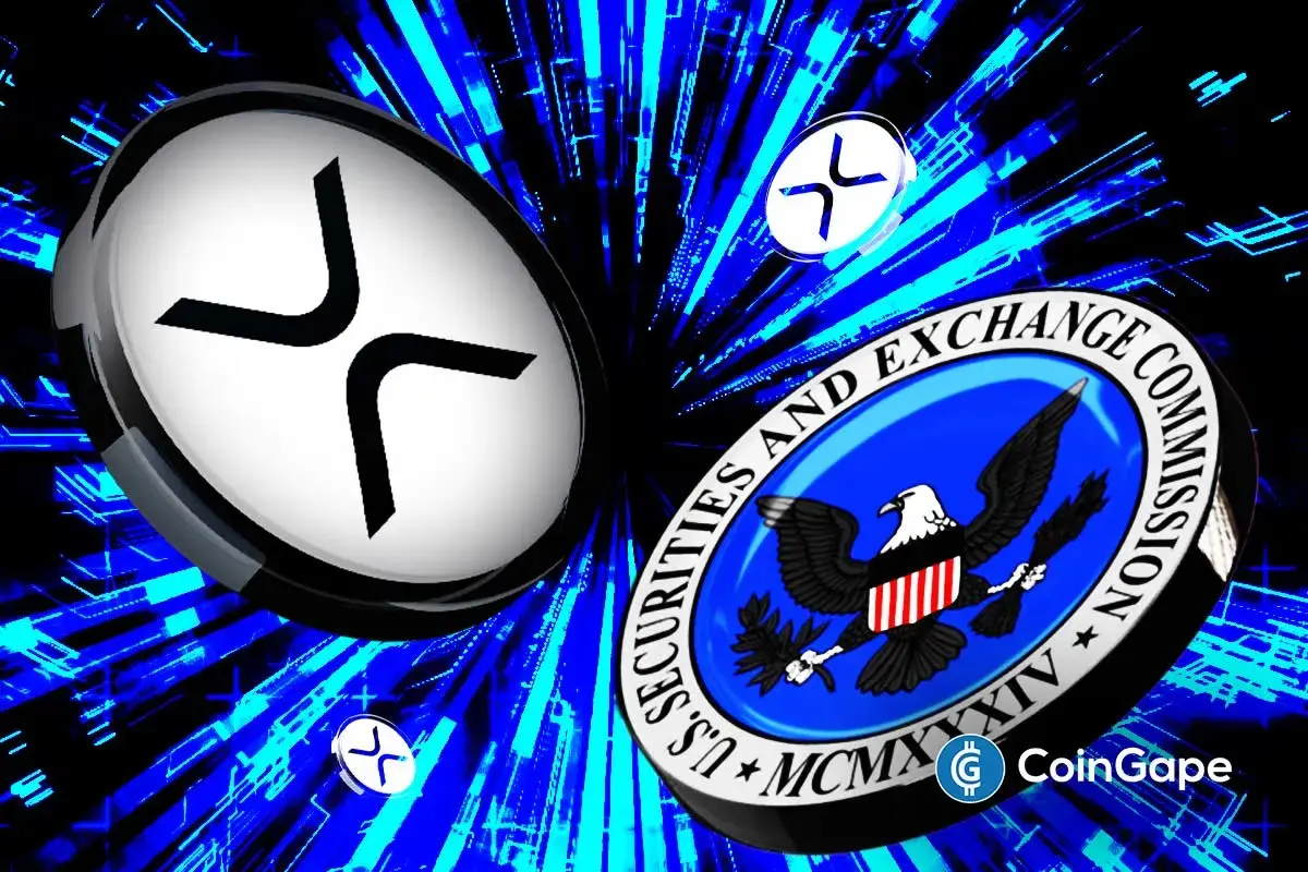 an image of Ripple and SEC's logo to represent the XRP Lawsuit