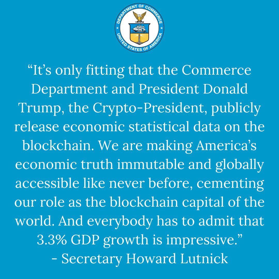 U.S. Commerce Department Vows to Make America ‘Blockchain Capital’