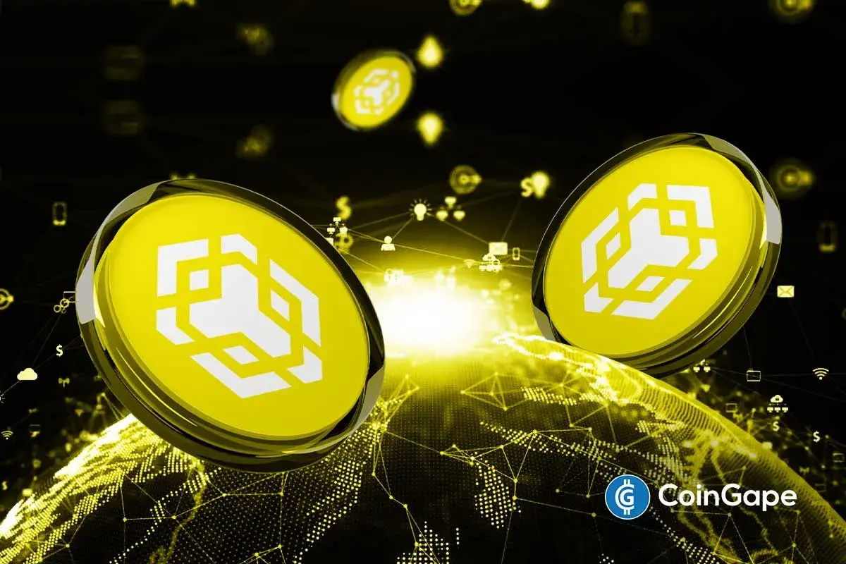 An image describing BNB coins, symbolizing adoption after a $1B treasury launch.