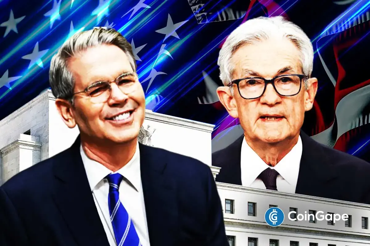 An image of Scott Bessent and Jerome Powell