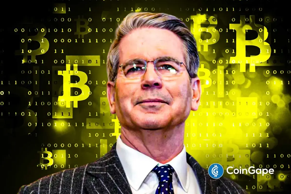 an image describing Scott Bessent following remarks about Bitcoin reserve in the U.S.