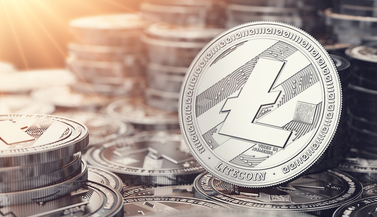 moeda prateada de litecoin LTC