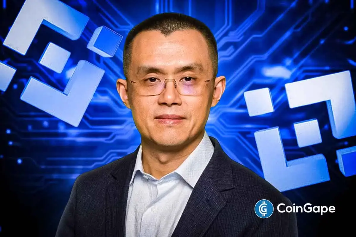 Changpeng Zhao (CZ) appears with Binance logos in digital background following Aster DEX endorsement