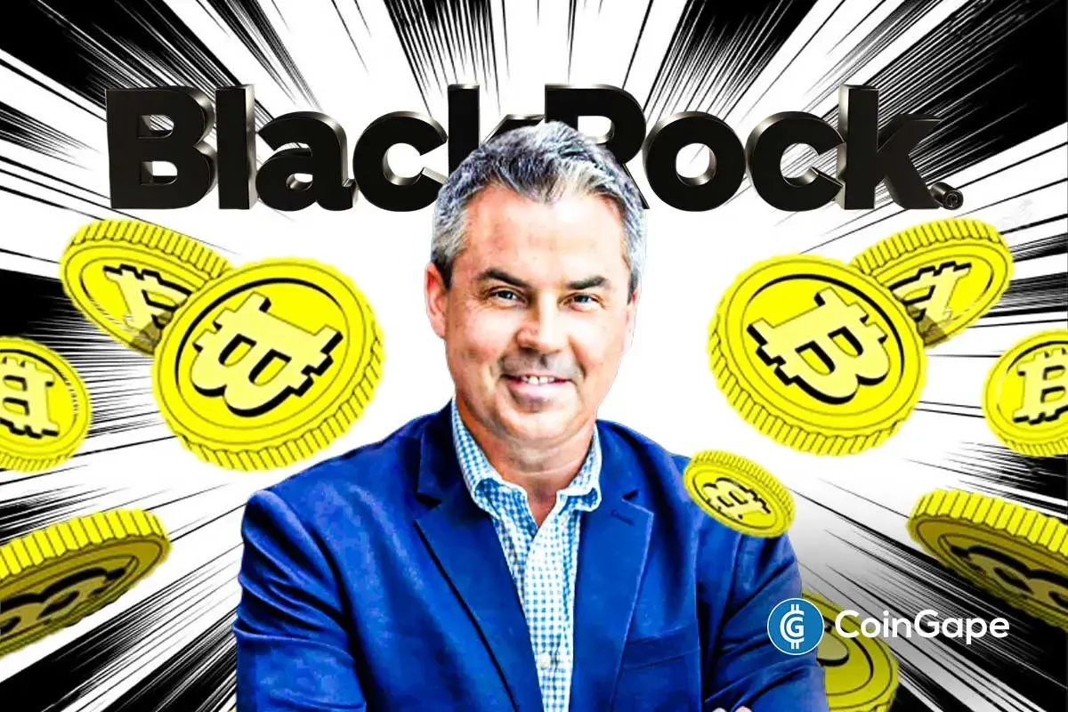 An image of Eric Balchunas and BlackRock and Bitcoin's logo