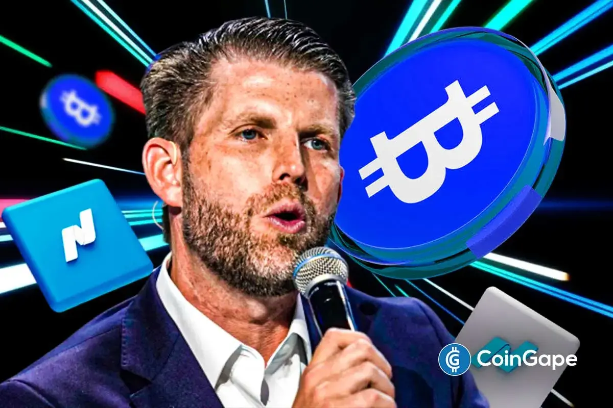 An image to Eric Trump to represent the American Bitcoin listing