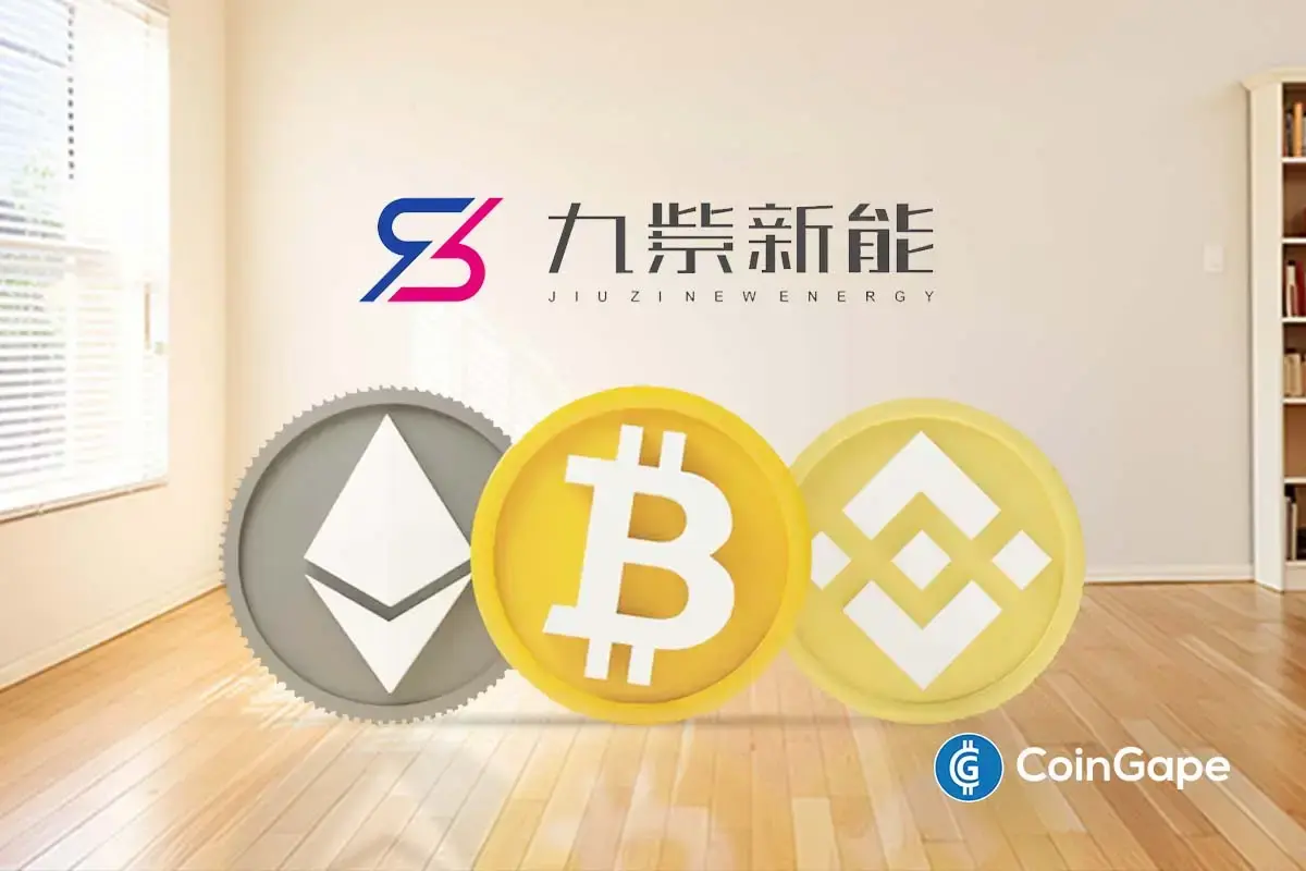 China’s Jiuzi Holdings approved a $1 billion crypto allocation policy, focusing on BTC, ETH, and BNB while boosting corporate adoption of digital assets.