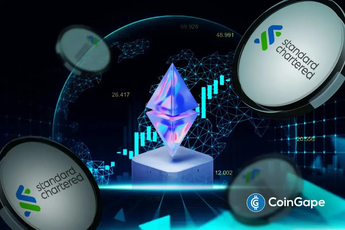 ETH price prediction gets boost as Standard Chartered says treasury buying will boost Ethereum over rivals
