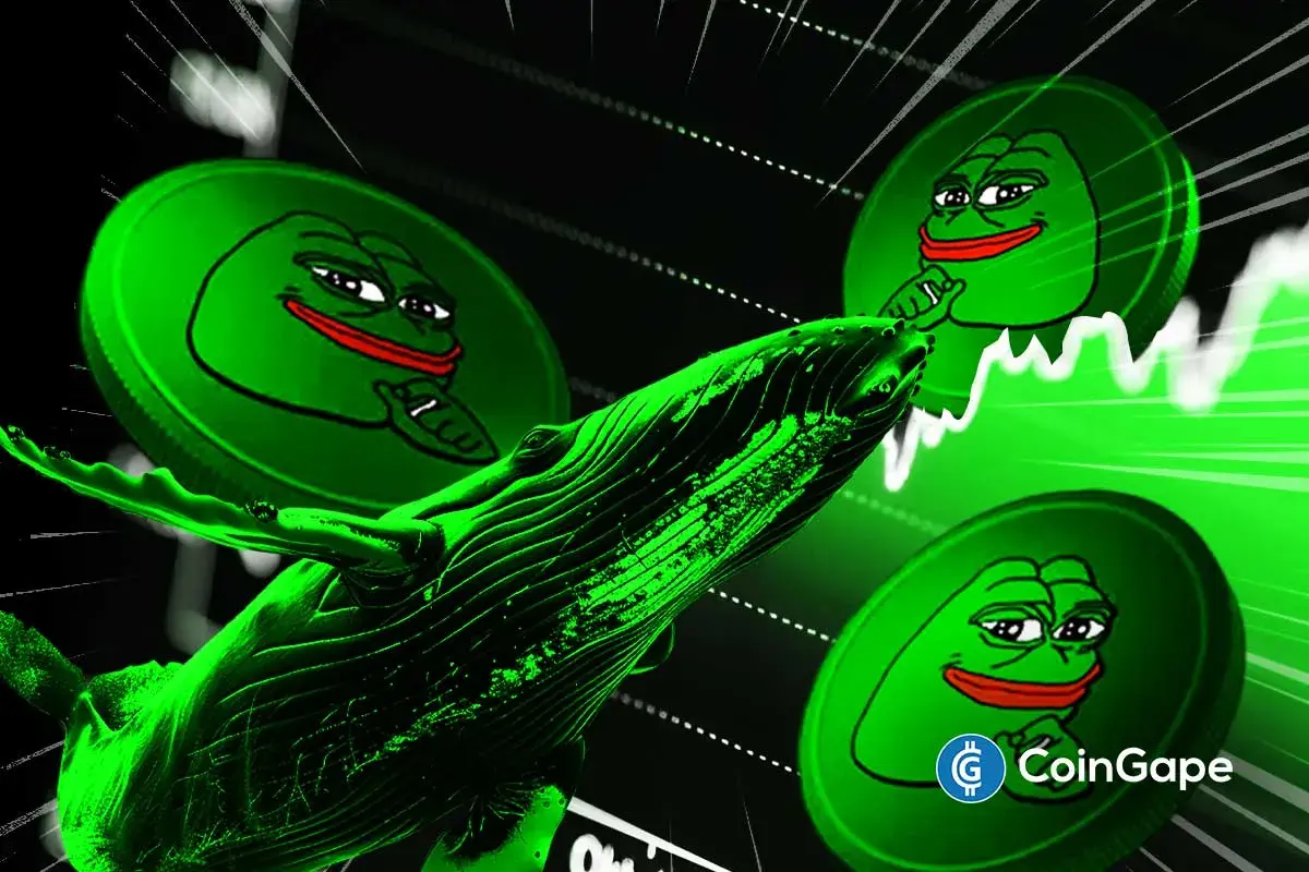 Pepe coin jumps nearly 20% as whale accumulation sparks predictions of a rally to $0.00003.