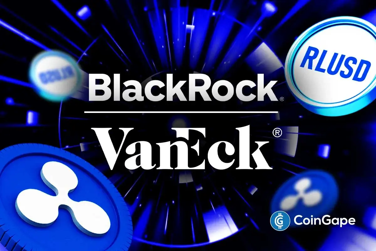 BlackRock and VanEck integrate Ripple’s RLUSD stablecoin through tokenized funds.