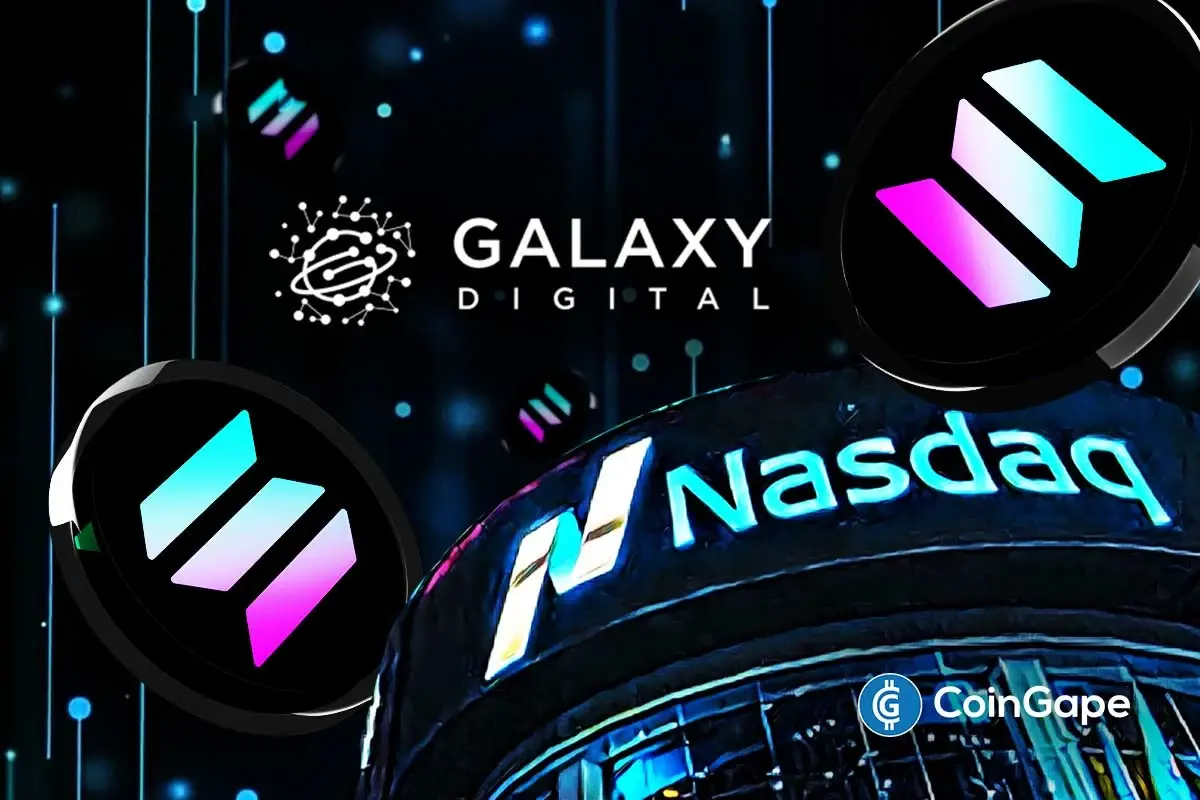Galaxy Digital tokenizes Nasdaq-listed shares on Solana, marking first SEC-registered equity on blockchain.
