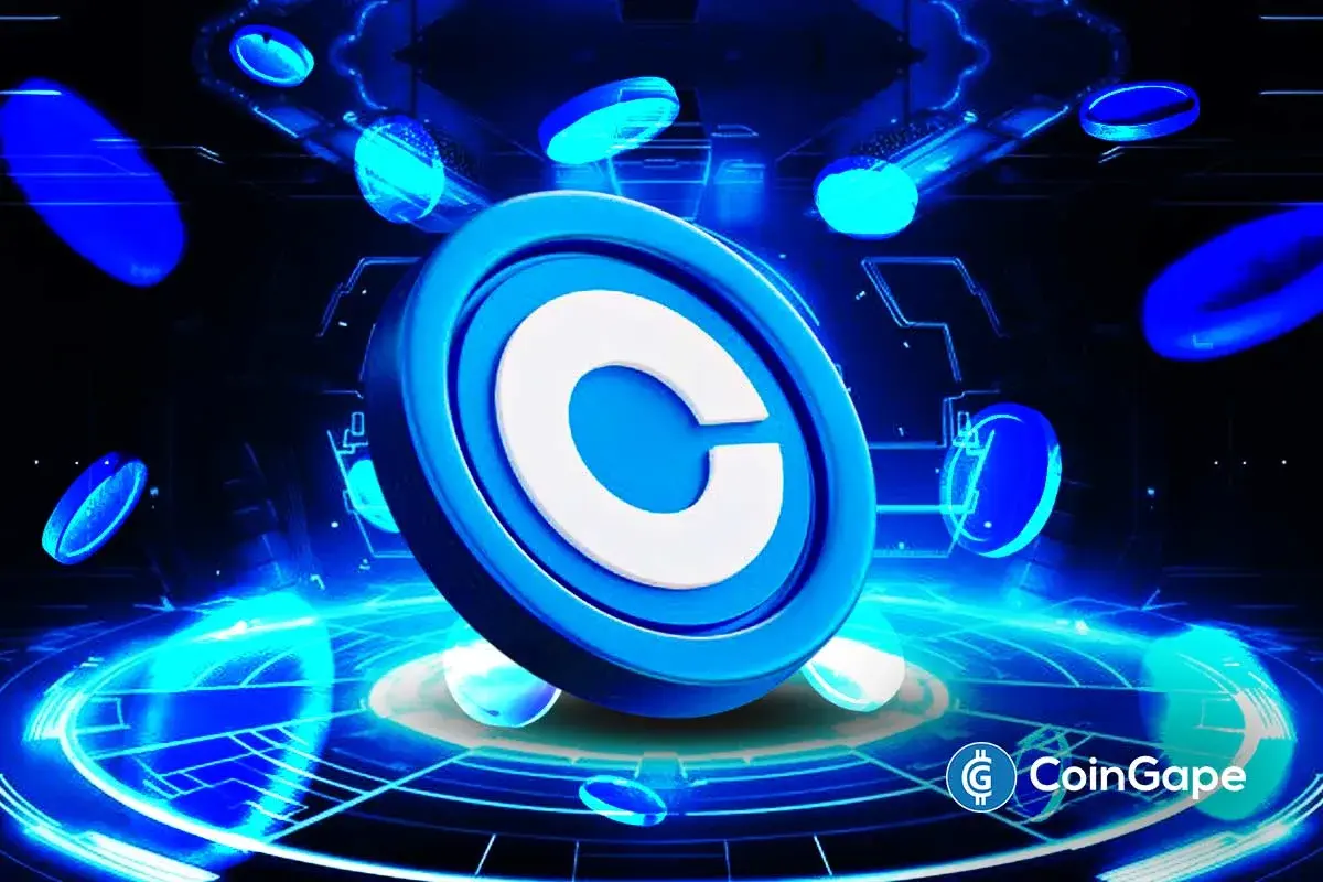 Coinbase logo token graphic highlighting network expansion and ecosystem growth