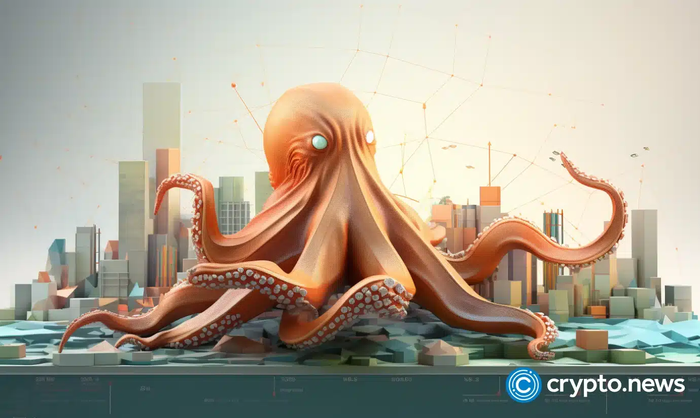 A Kraken, the symbol of the exchange