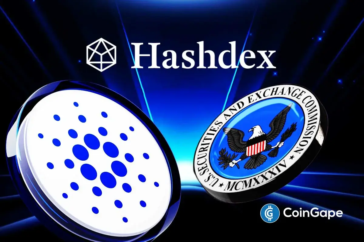 Cardano price chart highlights ADA as Hashdex ETF listing drives optimism toward $1.27 breakout.