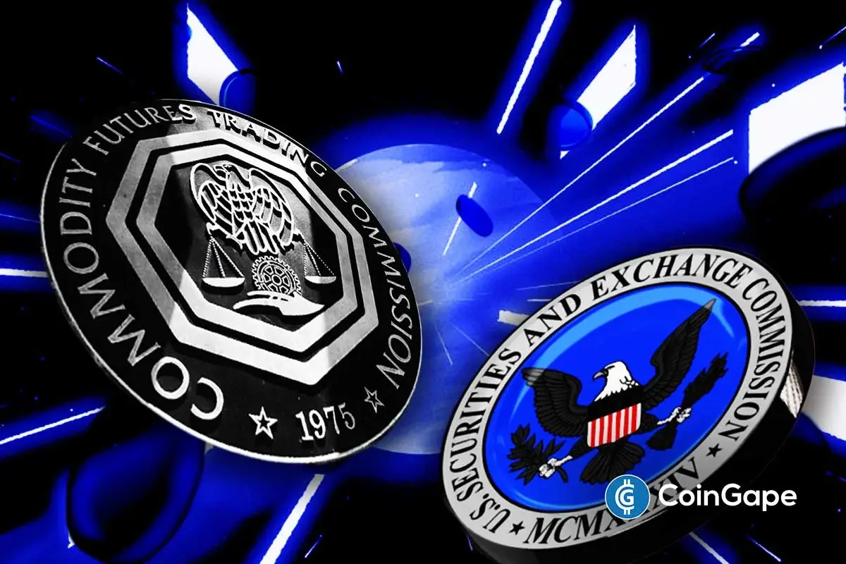 CFTC and SEC logos side by side symbolizing U.S. regulatory collaboration on crypto rules.