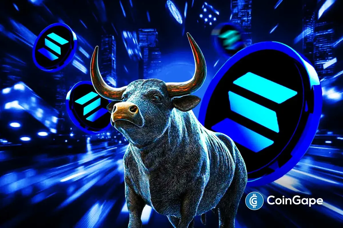 Solana price chart shows bullish retest setup as VisionSys AI launches $2B treasury strategy.
