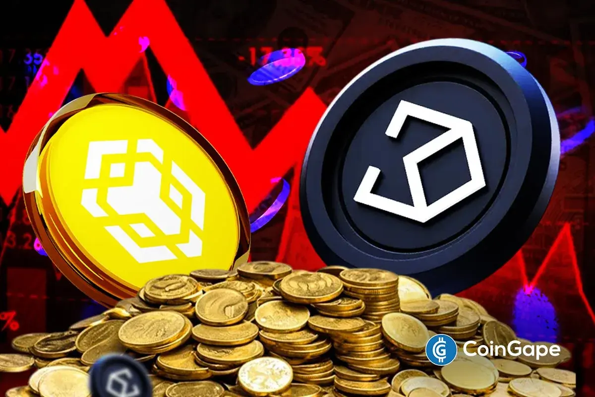 Binance and Zilliqa tokens shown amid market crash and USDe depeg fallout