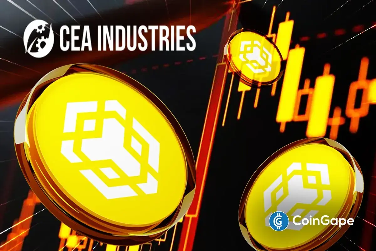 CEA Industries showcases rising BNB tokens as corporate holdings hit record 480,000.