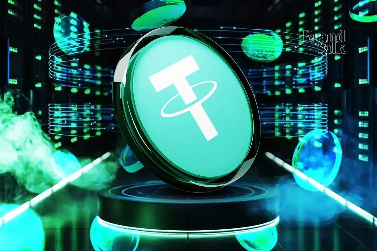 Tether token illustration highlighting expansion into tokenized gold treasury plans