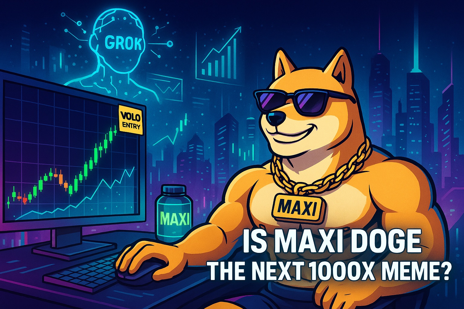 Grok Predicts Dogecoin Price: Is Maxi Doge the Next 1000x Crypto to Explode?