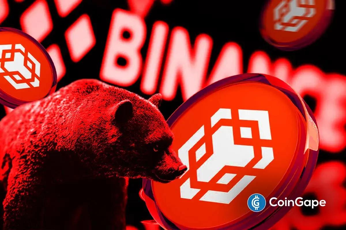 Binance Coin faces bearish pattern pressure with concerns rising over a possible breakdown.