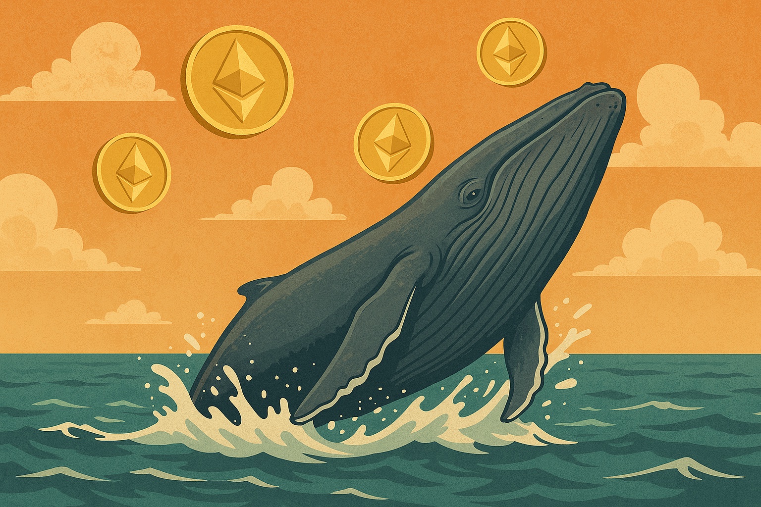 Sinal de alta? Baleia com histórico perfeito concentra fortuna de R$ 245 mi em Ether