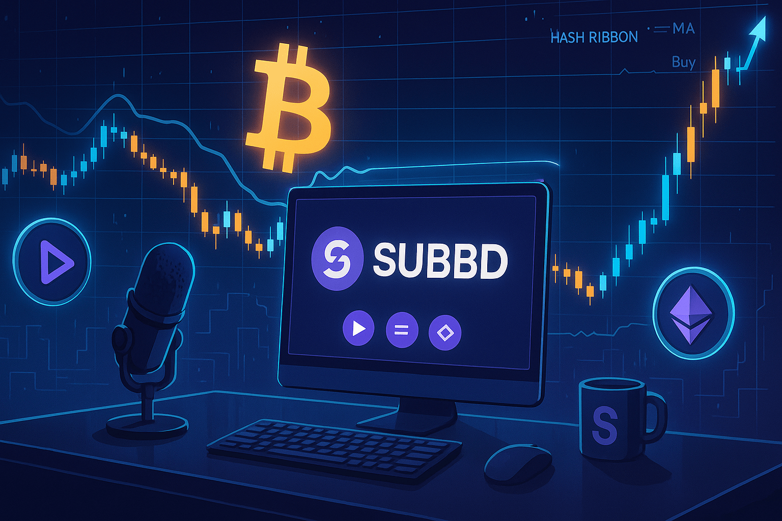 Bitcoin Hash Ribbon Bottom Puts SUBBD Token In Focus