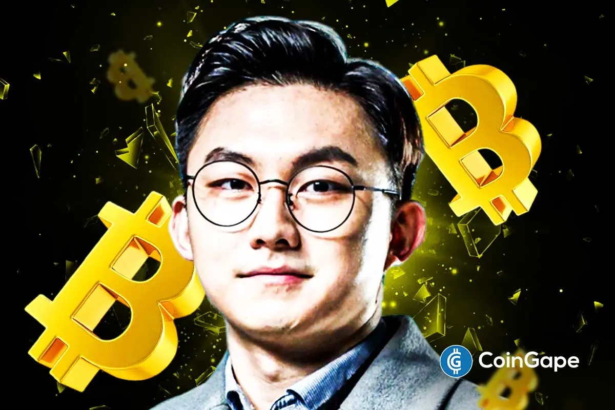 CryptoQuant CEO Ki Young Ju pictured with floating Bitcoin symbols, highlighting his analysis of Bitcoin’s market resilience.