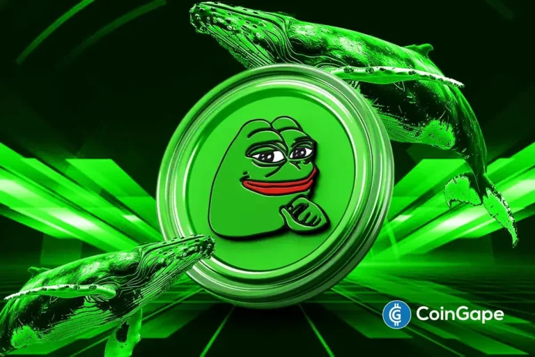Pepe coin gains 14% as a double-bottom signal forms during a broader market recovery that raises expectations for a possible 50% rally.