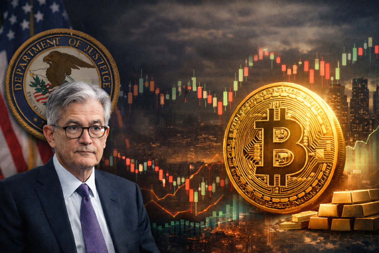 Investigação contra Jerome Powell abala mercados e fortalece a narrativa do Bitcoin