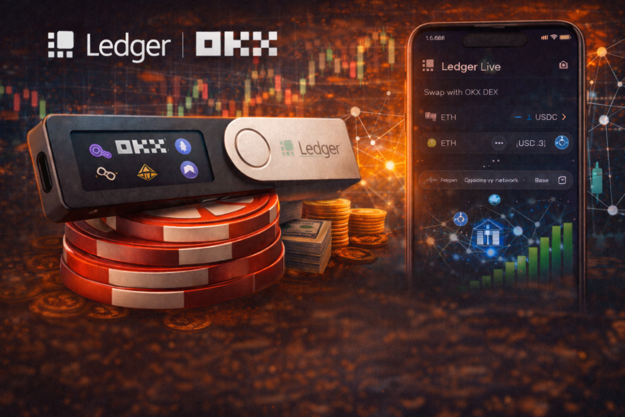 Ledger integra DEX da OKX e reforça tendência de negociação self-custodial